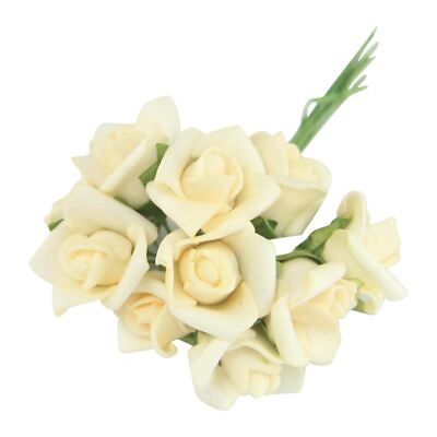 Bundles of 12 Mini Foam Rose Bunches! Bulk Wholesale Artificial Flowers Craft