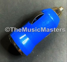 BLUE 12V Car Cigarette Lighter Plug Socket 5V USB CHARGER Outlet Power Adapter