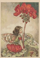Geranium Flower Fairy Cross Stitch CHART No. 8-428/5