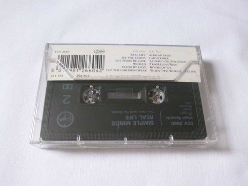 SIMPLE MINDS ~ REAL LIFE ~ VIRGIN UK 1991 POP ROCK/SYNTH POP CASSETTE TAPE - Picture 3 of 6