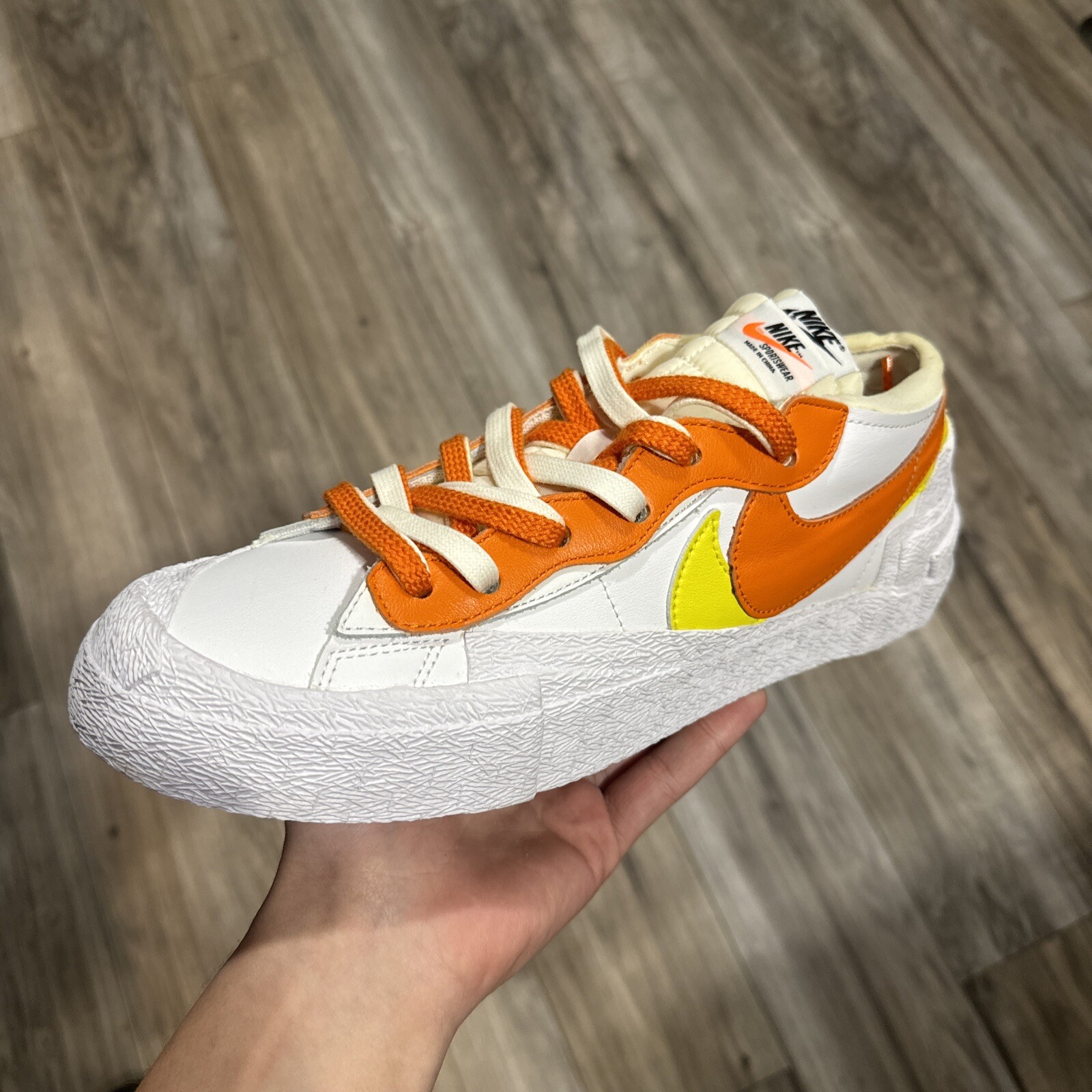 SACAI X NIKE Taglia 9 5 Nike Blazer Low x Sacai Magma arancione