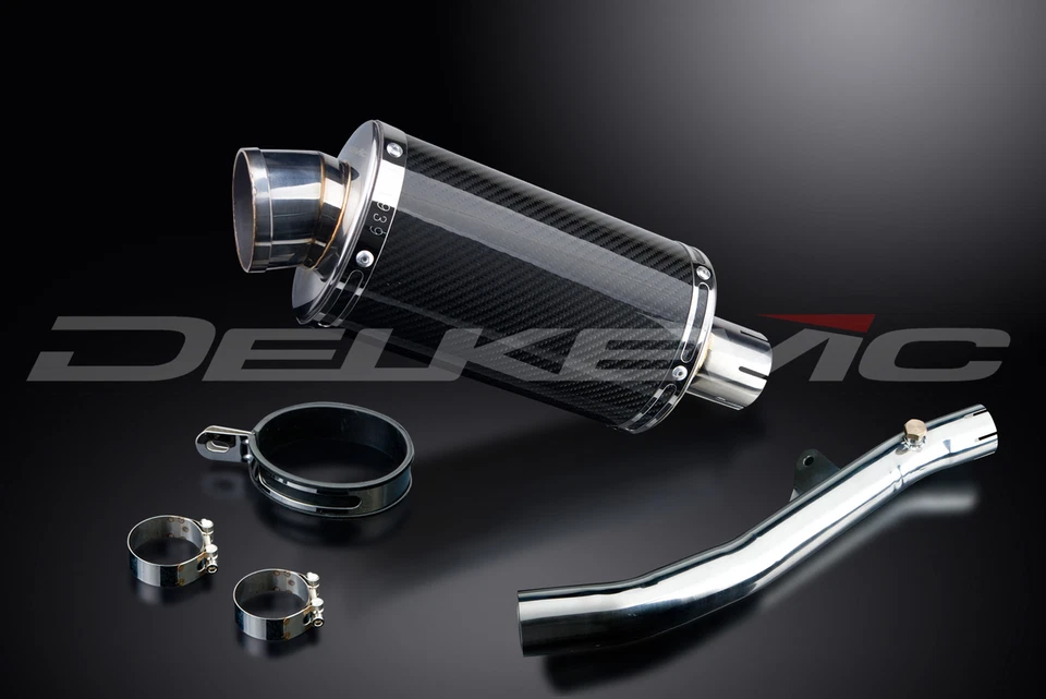 本田 CBR600 F4I 2001 - 2006 一脚蹬 9 英寸椭圆形碳排气消声器套件 — 第 3/4 张图片