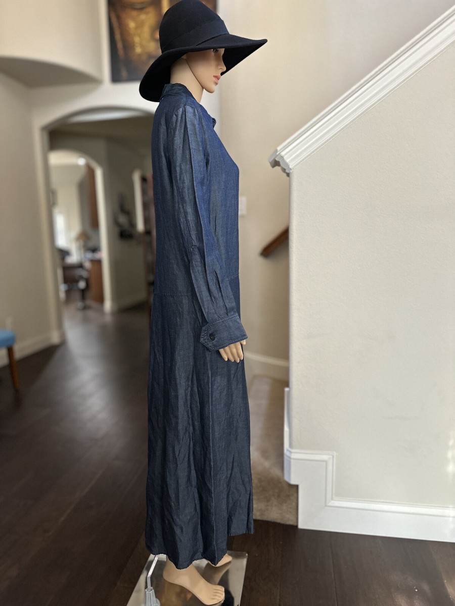 ZARA XS,S,M,L,XL WOMAN MIDI ZW COLLECTION LINEN BLEND SHIRT
