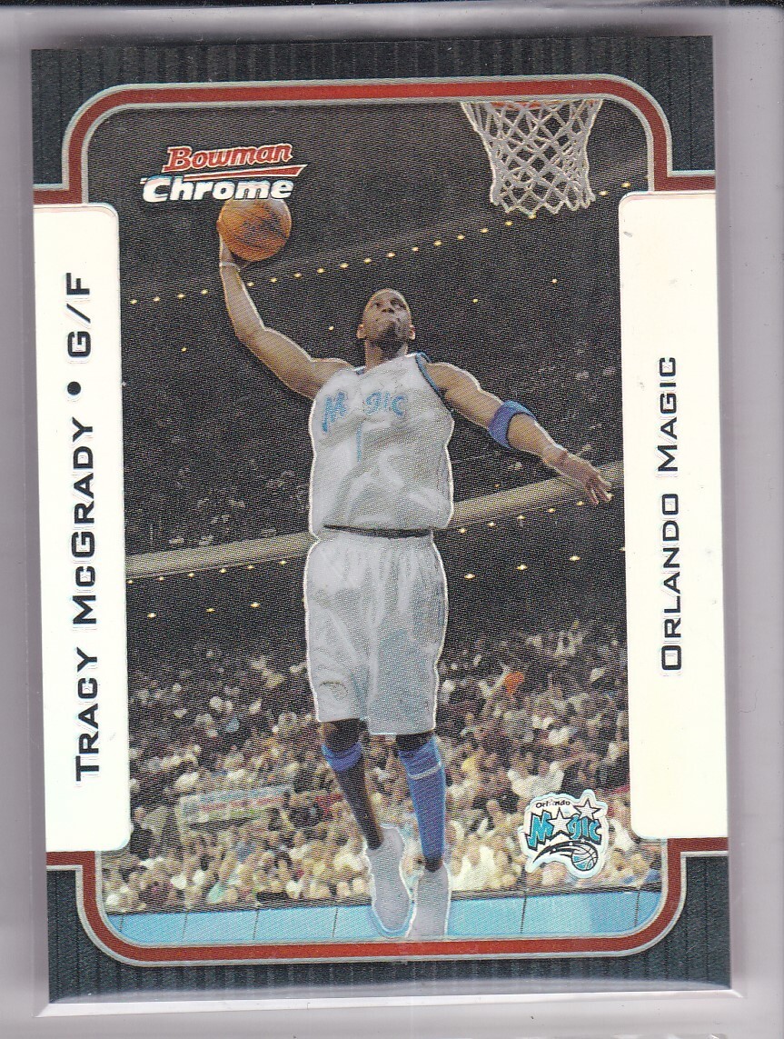 2003-04 Bowman Chrome #70 Tracy McGrady Refractor 71/300 Orlando Magic