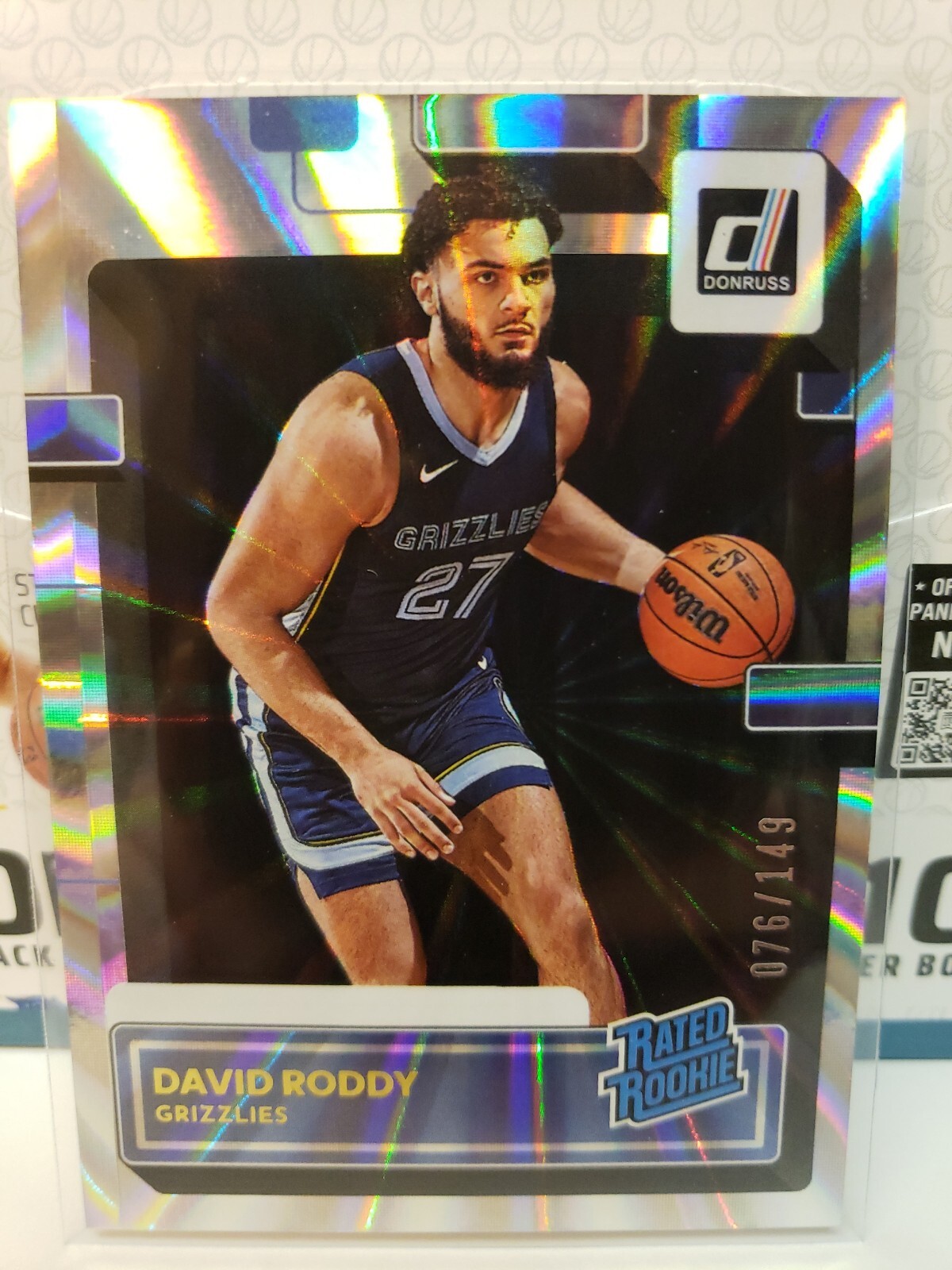 2022-23 Donruss David Roddy /149 Holo Laser Rated Rookie Rc #223