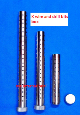 Orthopedic Instruments K-Wire and Drill Bit Container Kirschner Pin Sterilizati