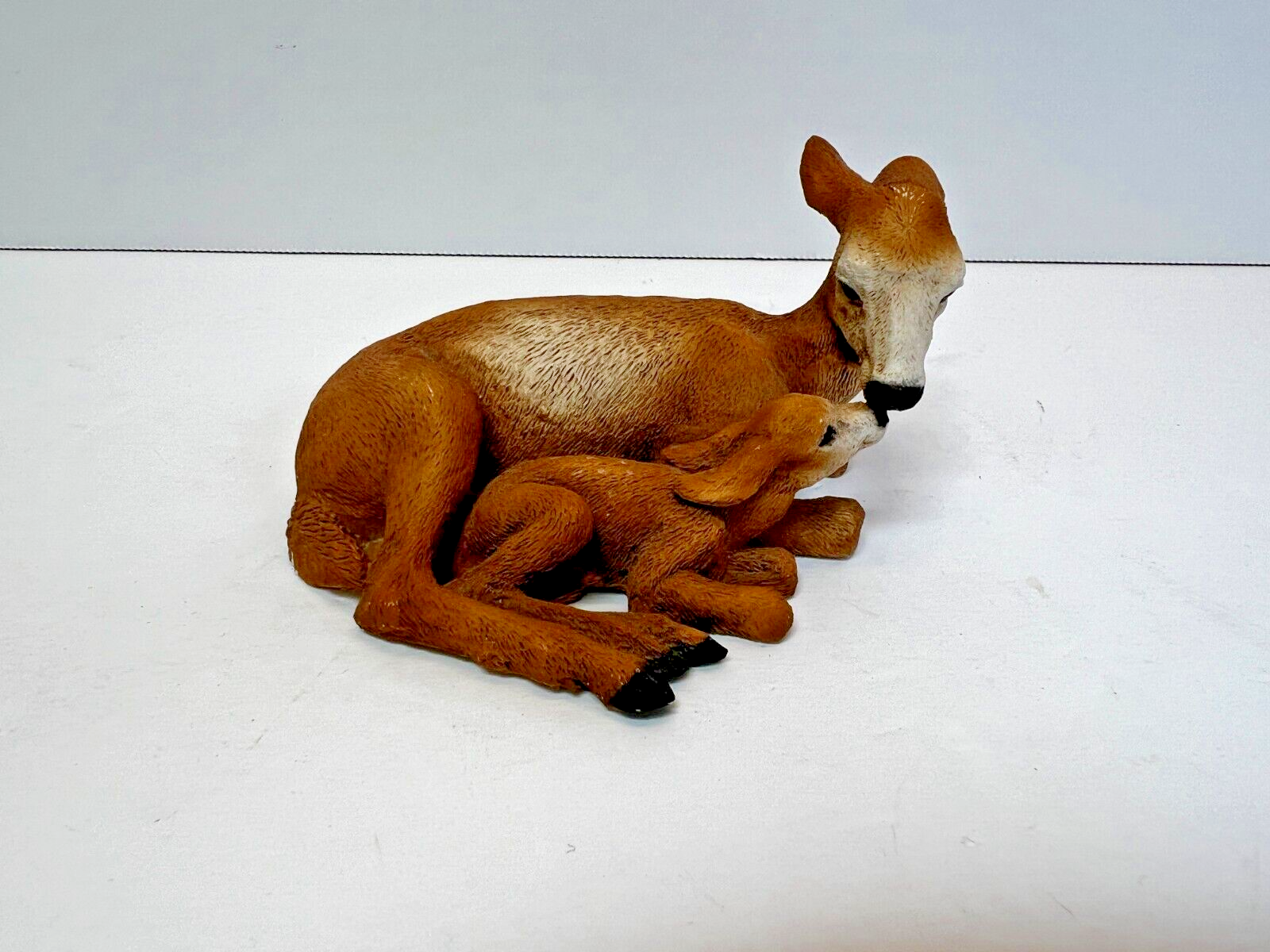 Vintage Doe Mother and Fawn Figurine CASTAGNA Italy 1988 Deer 4