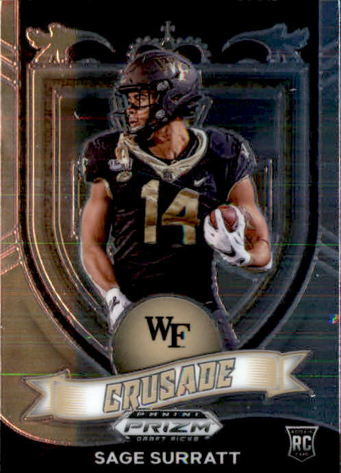 Sage Surratt 2021 Panini Prizm Draft Picks Crusade Rookie Card #177