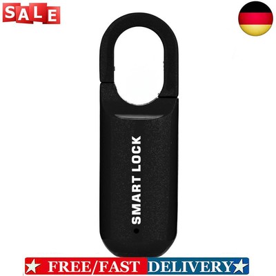 M01 Fingerprint Padlock USB Smart Keyless Travel Case Drawer Lock (Black)