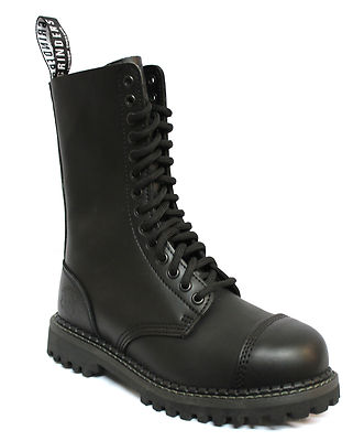 Grinders Herald Men's Formal Black 14 Eye Leather Military Uniform Boots New