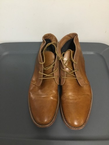 Cognac Chukka Boots Lace Up 