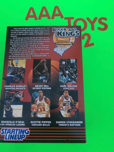 1997 Starting Lineup GRANT HILL Backboard Kings Detroit Pistons Figure MIB - Picture 2 of 2