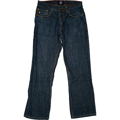 STRELLSON Psyco Herren Jeans Hose Straight Leg Regular fit Gr 46 S W30 L28 Blau