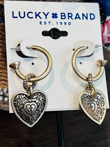 Lucky Brand Antique Matte Gold Earrings. 002E - Picture 4 of 4