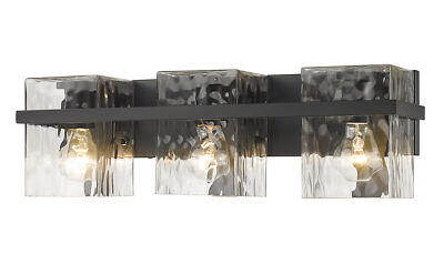Z-Lite Bennington 3 Light Vanity, Matte Black