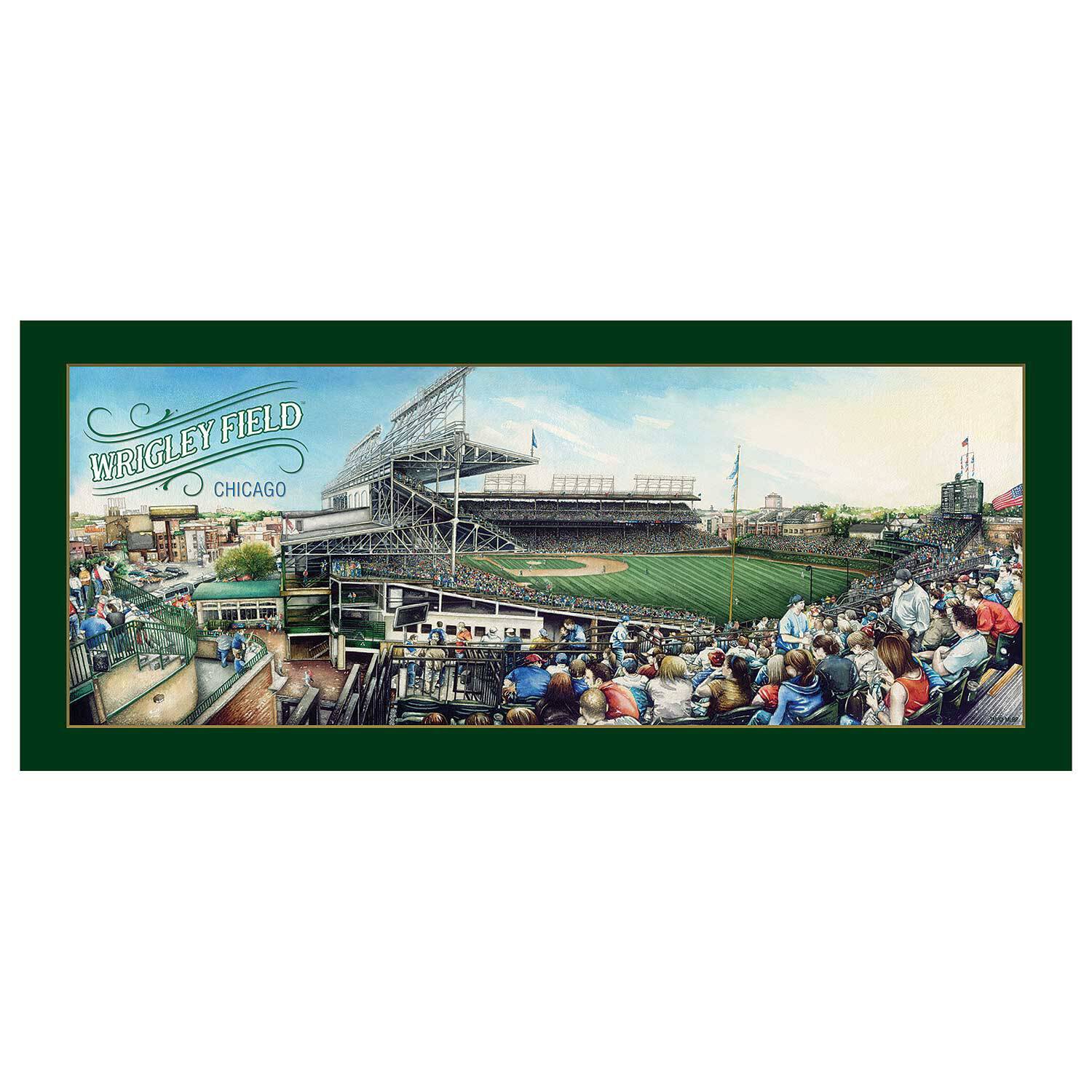 Wrigley Field 16 X 37 Panoramic Print