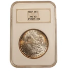 1887 *P* Morgan Silver Dollar NGC MS63 GENERATION 4 **FATTY**FREE SHIPPING 546