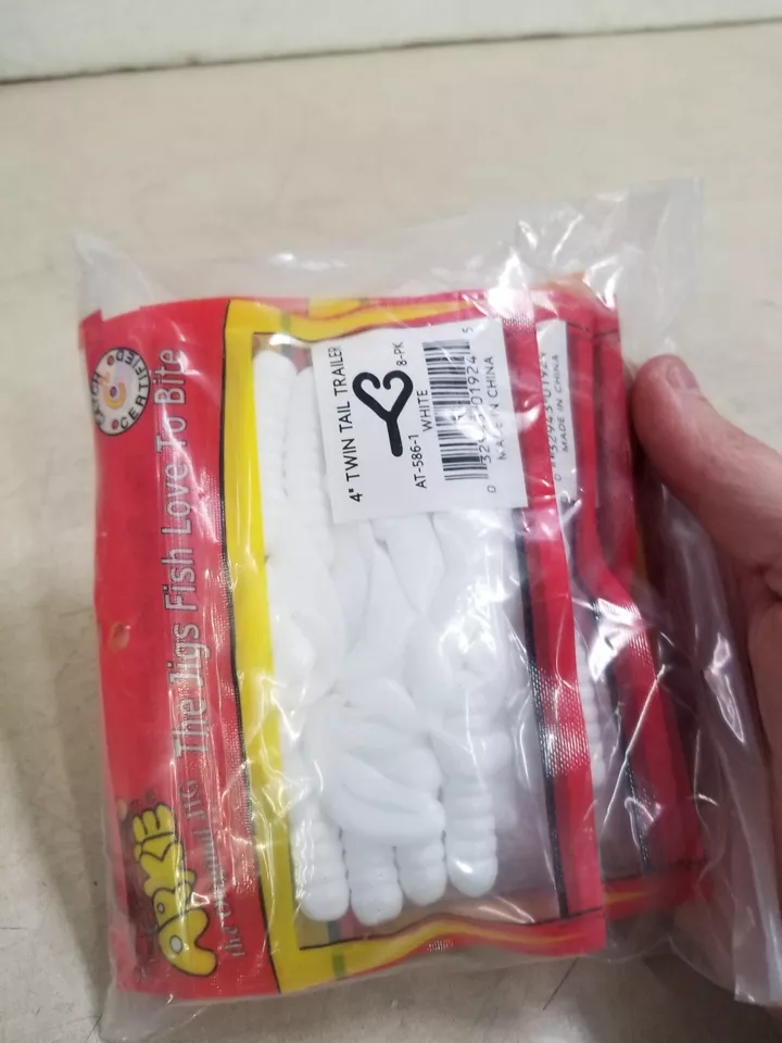 6 Pacotes - Arkie Twin Tail Trailer 3 em 8pk Bass Crappie Soft Bait Jig - Imagem 3 de 4