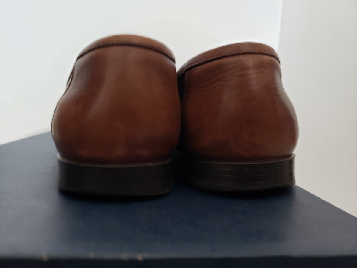 Giorgio Brutini Milan 10 D 8749 woven loafer brown leather shoes, 80s Vintage Shoes-giorgio Brutini-italian Made-genuine  main image 2