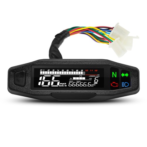 Motorcycle Speedometer Digital Odo-meter Electric Motor Bike Tachometer Motor - Picture 18 of 18
