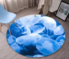 3D Charming Jellyfish NBC95056 Animal Game Rug Mat Elegant Photo Carpet Mat Romy