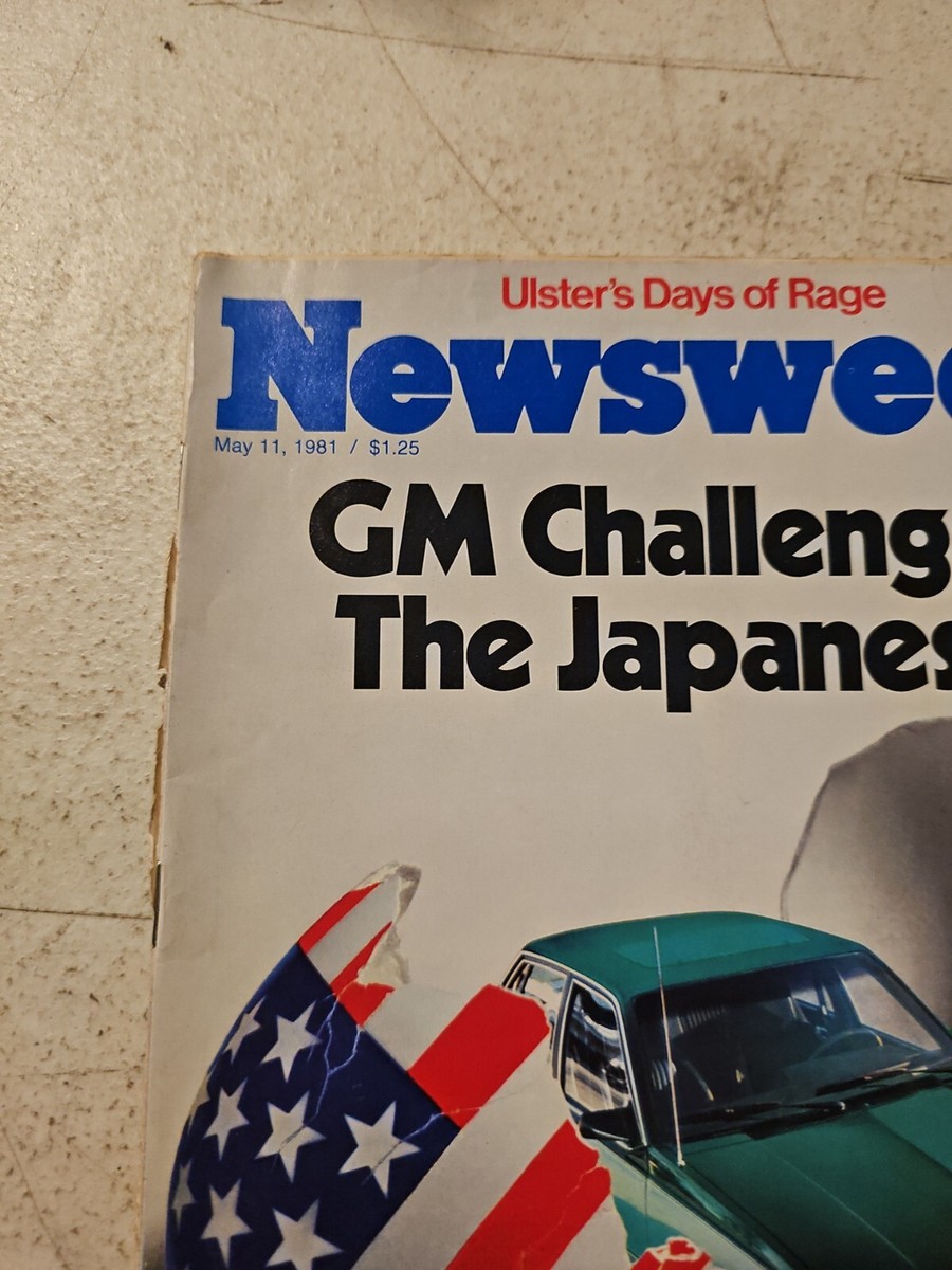 Vintage Newsweek May 11, 1981 magazine-GM Challenges the Japanese