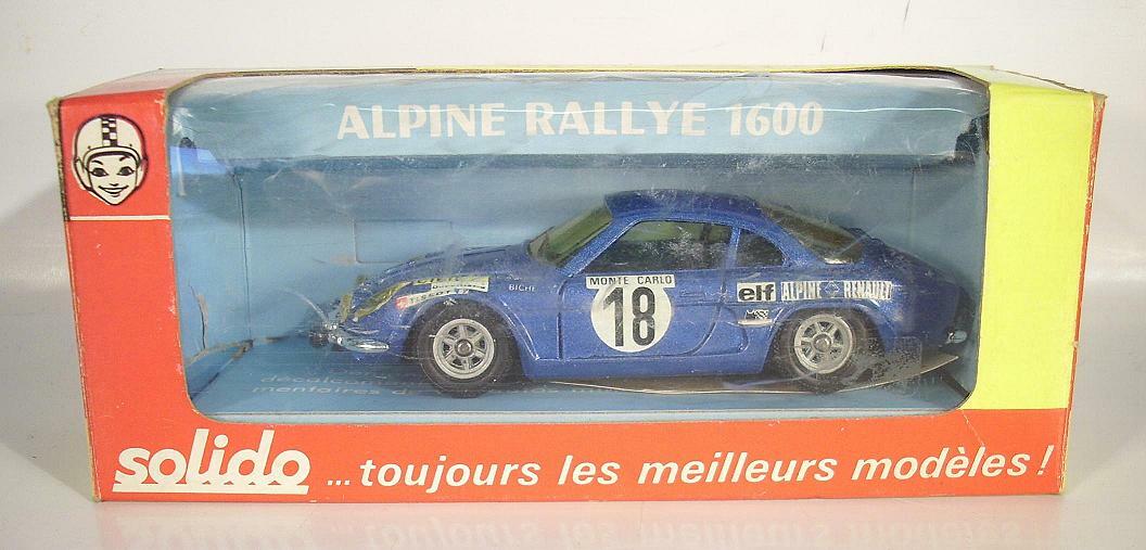 Solido 1/43 N°181 – Alpine 1600 Rallye Monte-Carlo, Bleue, Métal, France