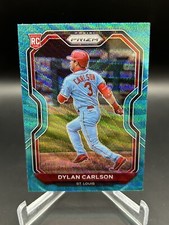 2021 Prizm Dylan Carlson RC #138 Teal Wave Tier II 2 St. Louis Cardinals Rookie