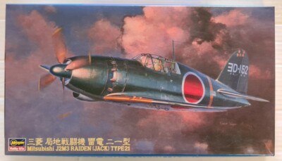 Hasegawa 1/48 Mitsubishi J2M3 Raiden (Jack) Type21 Model Kit