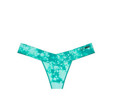 Victoria's Secret PINK Seamless Thong Panty Teal Tie Dye