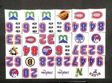 (80) 1980's Topps Hockey Team Sticker Lot GL2010