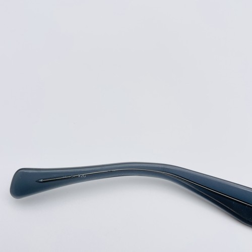 GIORGIO ARMANI eyeglasses BLUE-GREY RECTANGLE glasses frame MOD: RUBBED AWAY - Picture 7 of 12