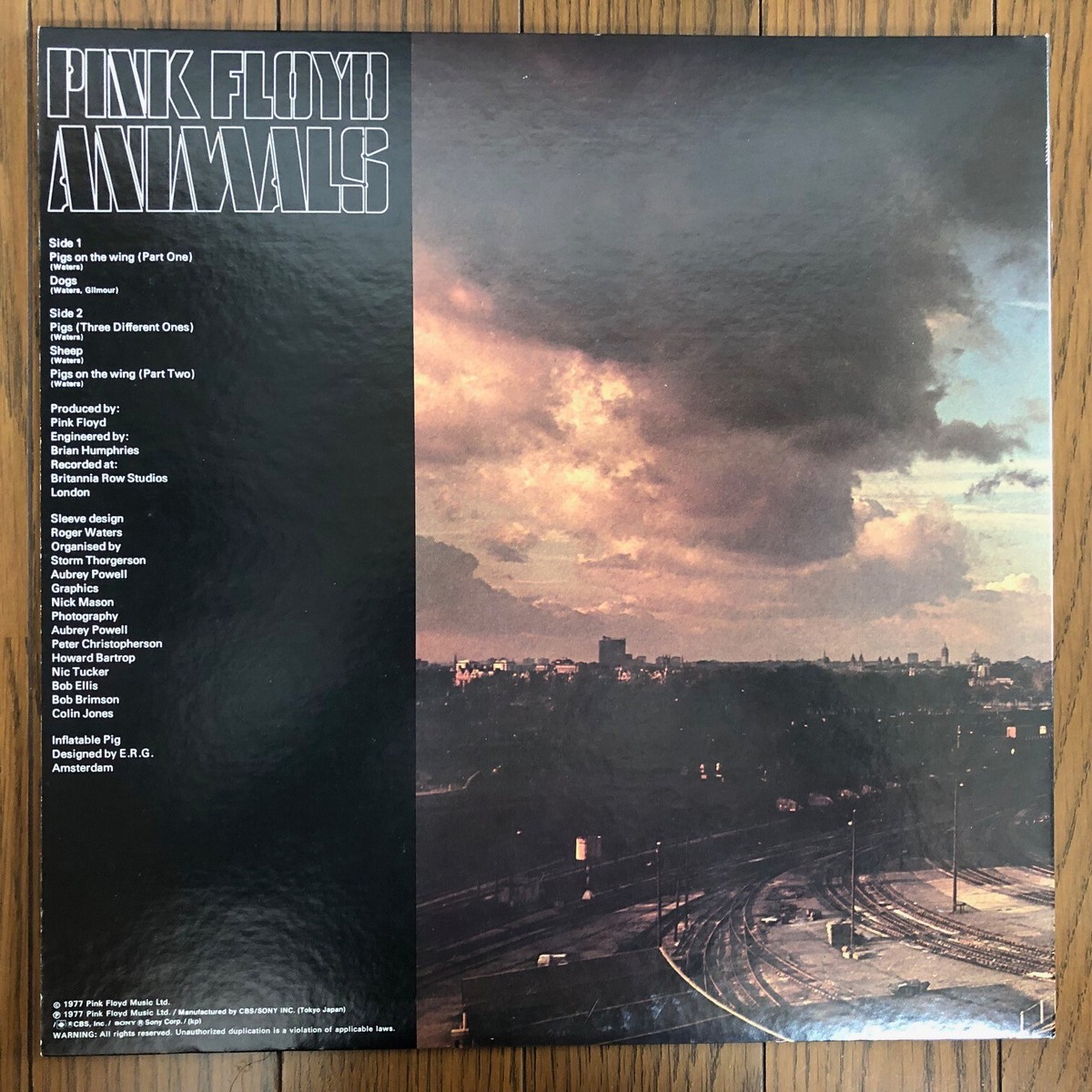 洋楽 PINK FLOYD/ANIMALS/CBS/SONY 25AP340 LP Pink Floyd