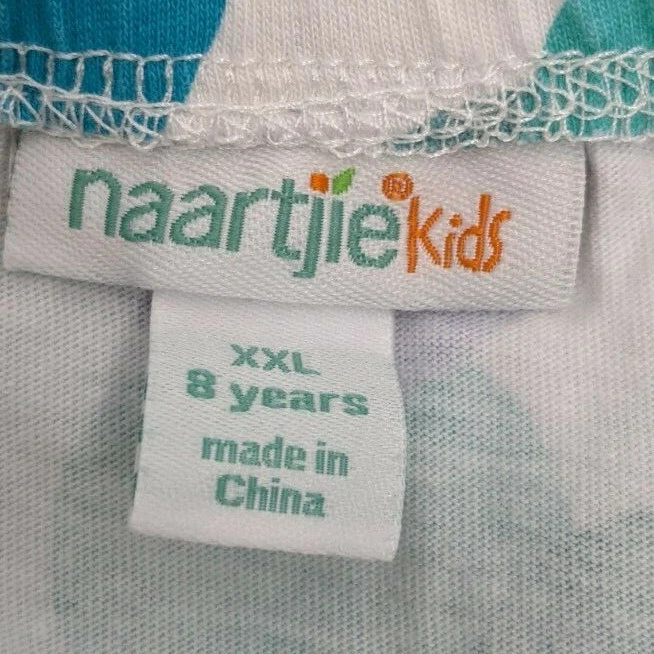 Vestido Solero Playa Tropical Naartjie Niñas Talla 8 Blanco Azul Verde Verano 2013 Foto 4 de 4