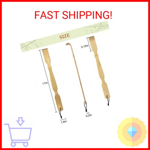 Bamboo Back Scratcher,100% Natural Bamboo Back Scratchers for Itching Relief,Str - Picture 2 of 2