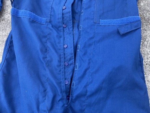 VTG 70s US Military USAF Blue Flight Pilot Suit Aviation Coveralls NASA CWU-73P - Picture 7 of 12