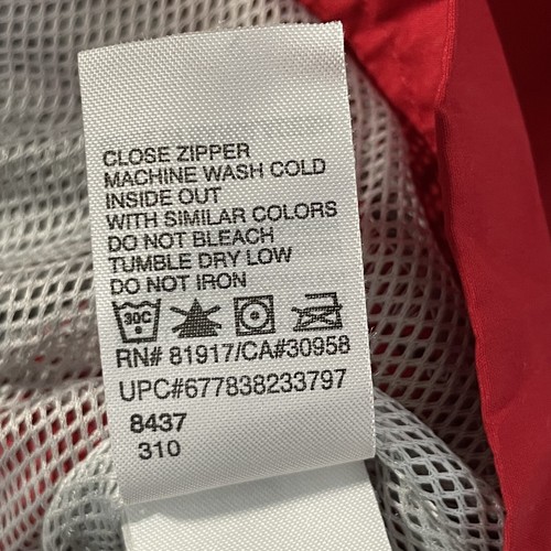 Nike Sportswear Windbreaker Jacket Boys Youth Large Active Hoodie Red Grey - Picture 7 of 9