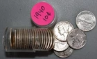 1/2 Roll 1940 Mercury Silver Dimes Uncirculated 10c US Type 25 Coin Lot