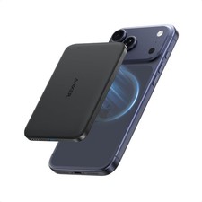 Anker Nano MagGo Wireless Power Bank 5000mAh Qi2 Certified 15W Portable Black