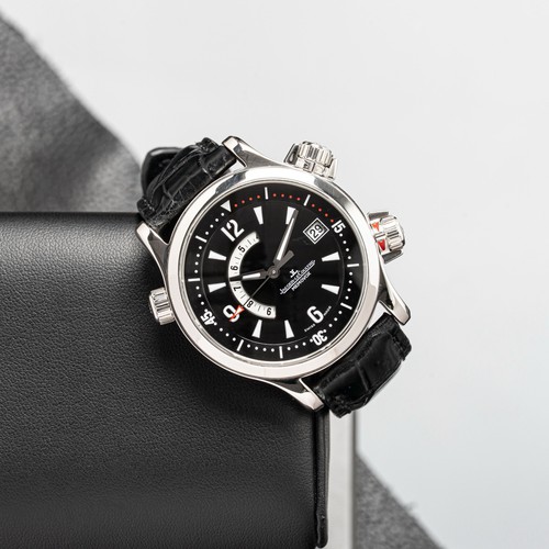 Jaeger-LeCoultre Master Compressor Memovox Alarm Steel Black 41.5mm 146.8.97/1