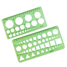 2 Pack Circle Templates Geometric Drawings Drafting Stencils