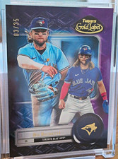 Topps 2022 Gold Label Bo Bichette #81 Class 3 Purple 03/35 Blue Jays