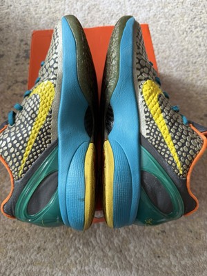 RARE Nike Kobe 6 System VI 'Helicopter' Dark Grey Glass Blue Size