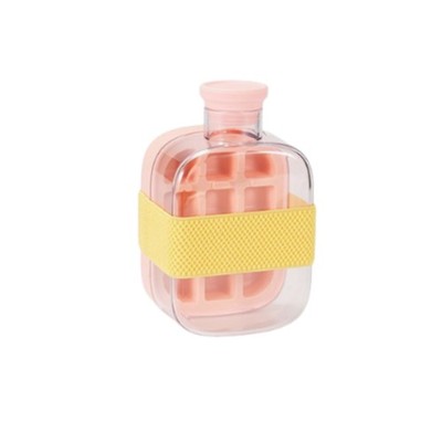 Eiswürfelflasche mit Strohhalm transparent Eiswürfelflasche rechteckig