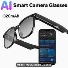 M02S Smart Camera Glasses AI Smart Glasses Bluetooth Wi-Fi USB
