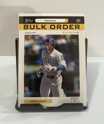 Topps Players Choice 2026 Bulk Order Seiya Suzuki Insert #BO-1 Cubs MLB