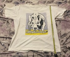 Vintage Roy Lichtenstein Guggenheim Museum Shirt Grrrrrrr Dog Pop Art 90s Mens!!