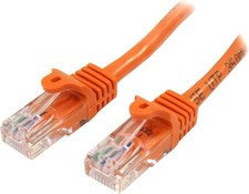 StarTech Cat5e Patch Cable With Snagless RJ45 Connectors 2M Orange