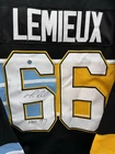 Mario Lemieux CCM VINTAGE PITTSBURGH PENGUINS Signed JERSEY NHL HOF PC COA