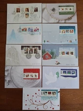 Canada 2009-2017 Christmas S/S FDCs Collection $92.00++ CV